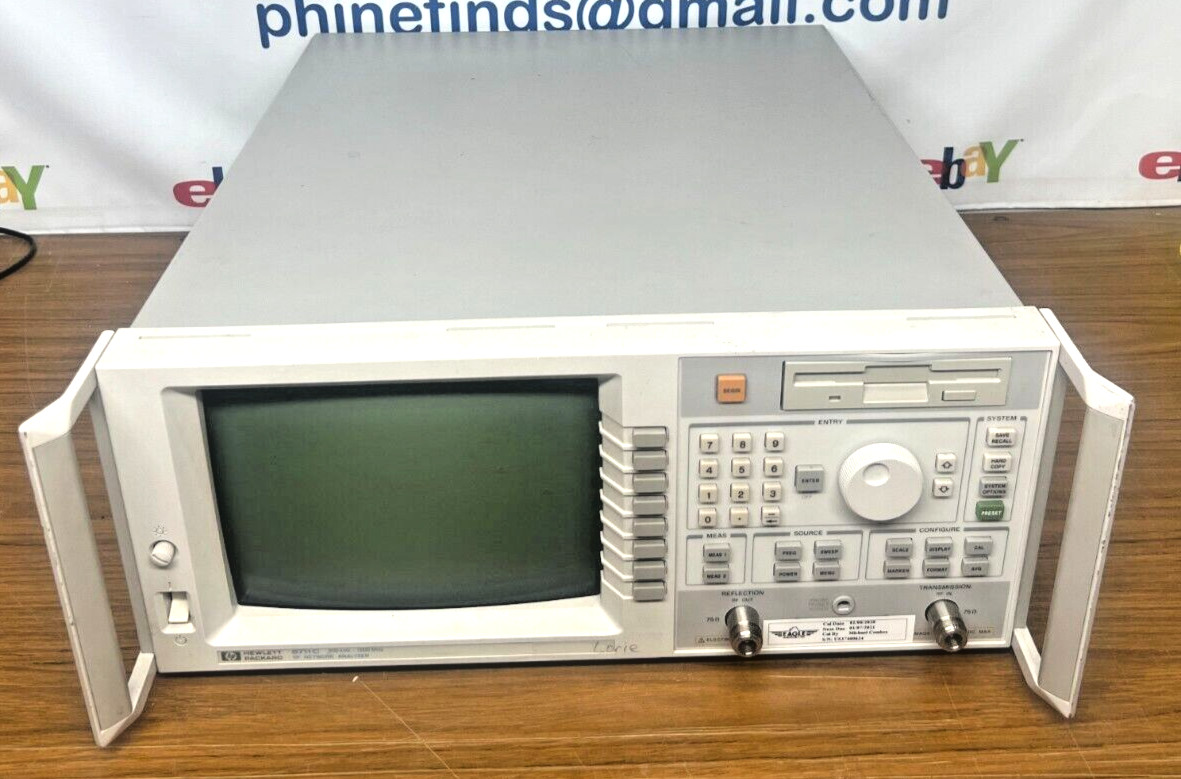 HP Agilent 8711C RF Network Analyzer 300kHz-1.3GHz OPT 1EC