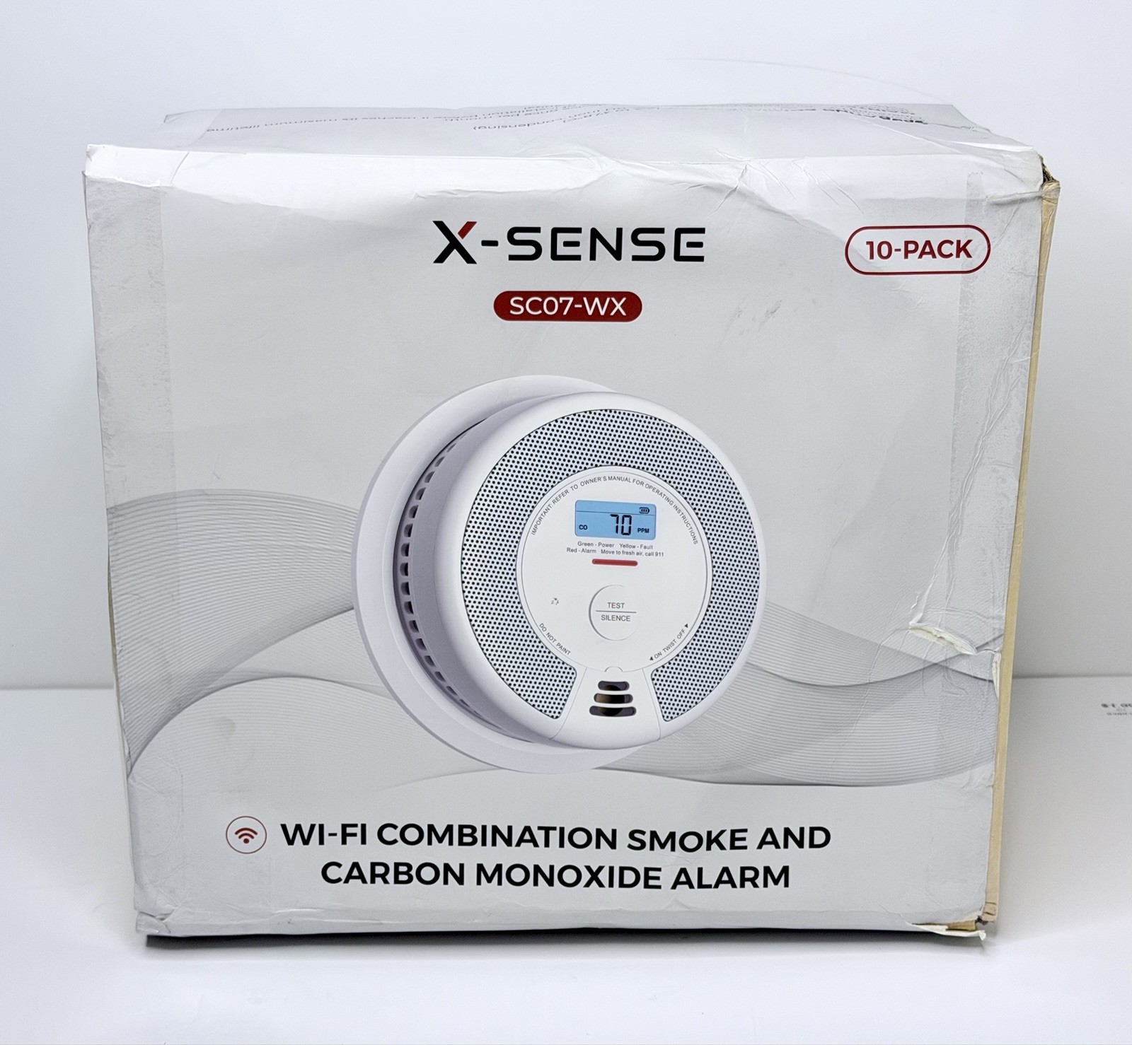 X-SENSE SC07-WX WI-FI COMBINATION SMOKE AND CARBON MONOXIDE ALARM | 10-PACK New