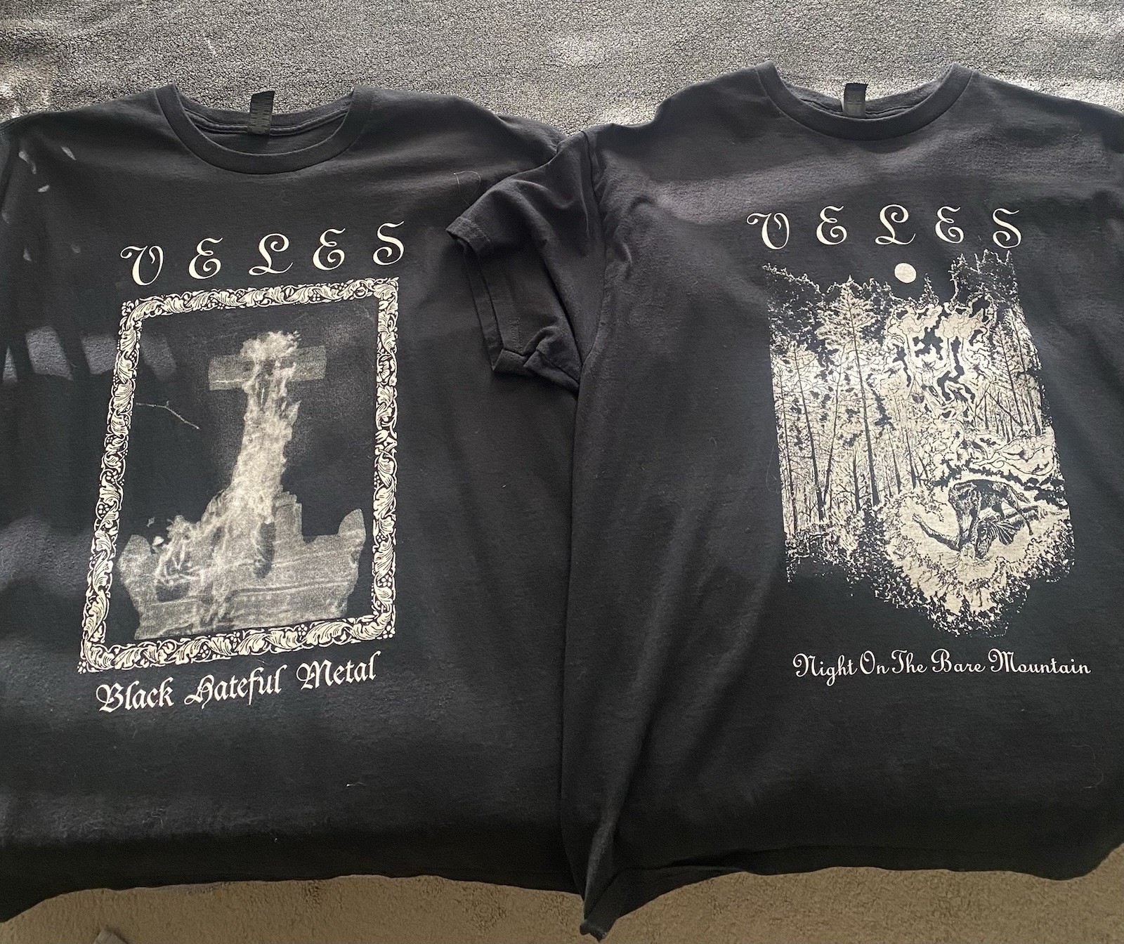 Black Metal Shirt Lot XL Veles Graveland Infernum Absurd Pagan NSBM RARE