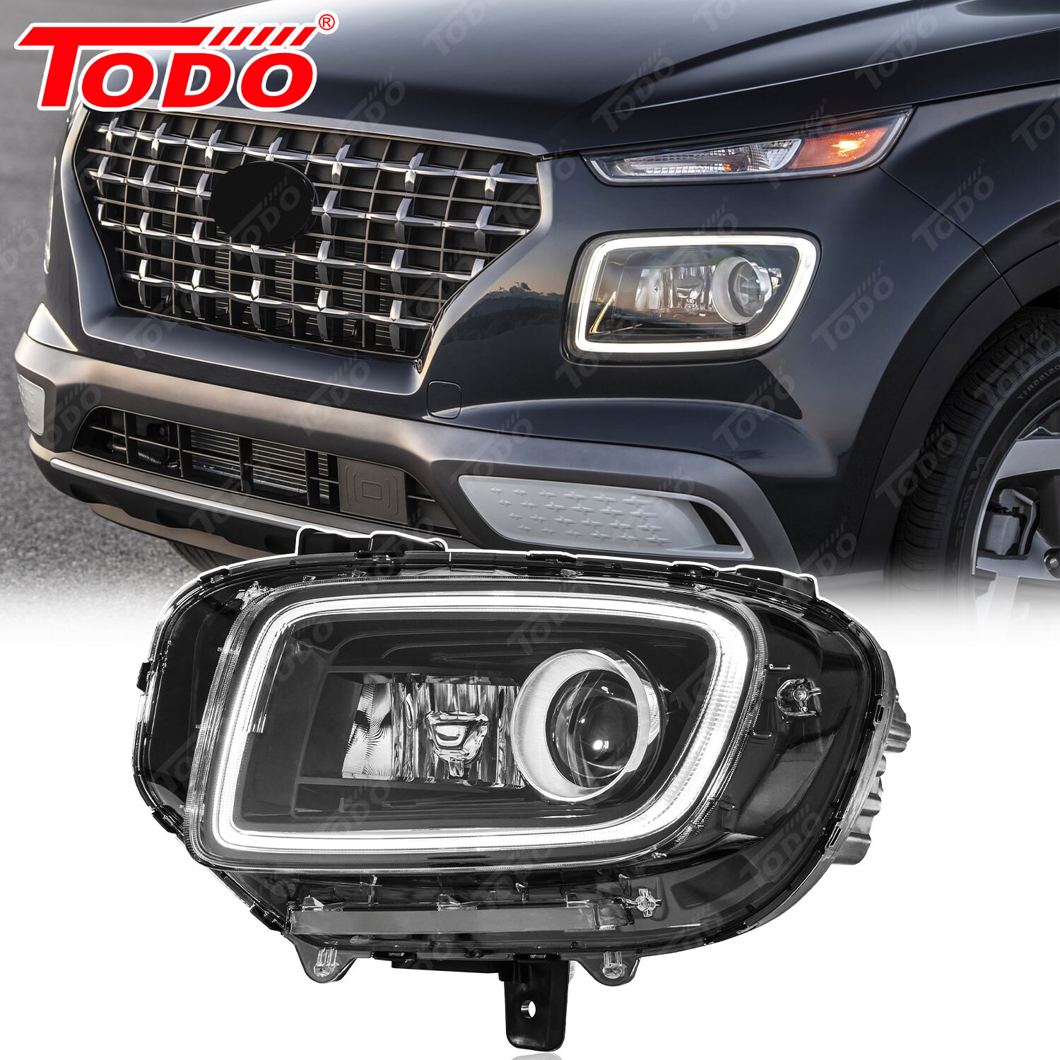 LED Headlight Headlamp With LED DRL For 2022-2025 Hyundai Venue Driver Side