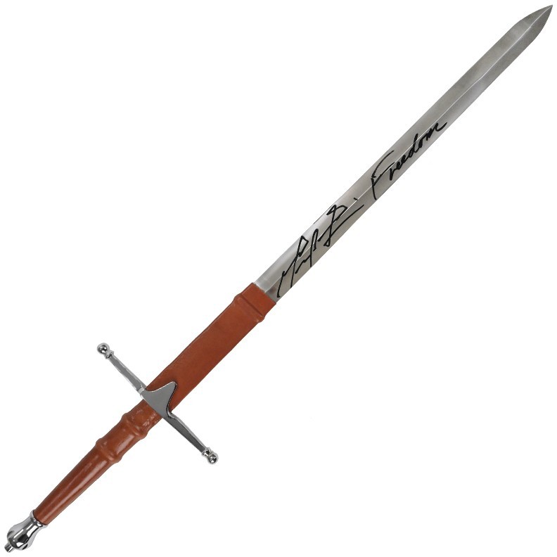 Mel Gibson Autographed Braveheart William Wallace Sword Rare Freedom