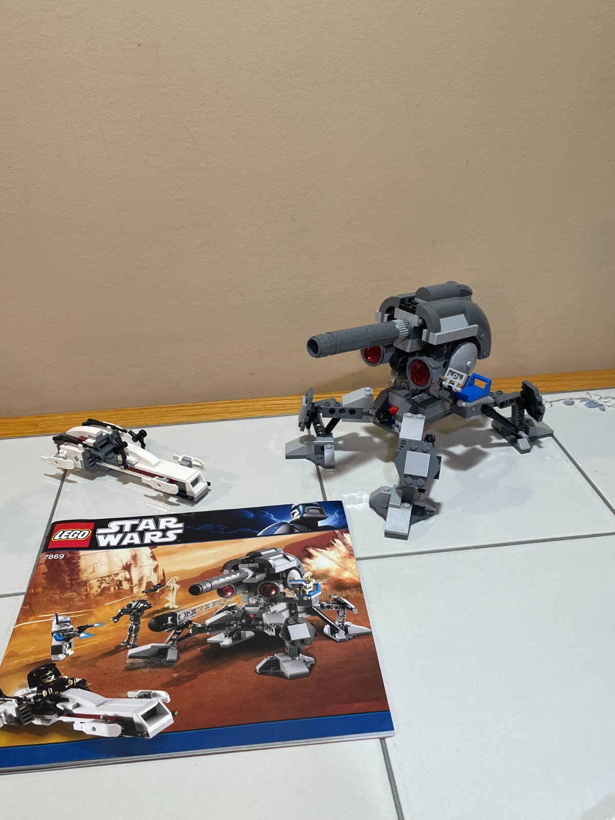 LEGO Star Wars Clone Wars Battle for Geonosis 7869 BUILDS ONLY Cannon No Figs
