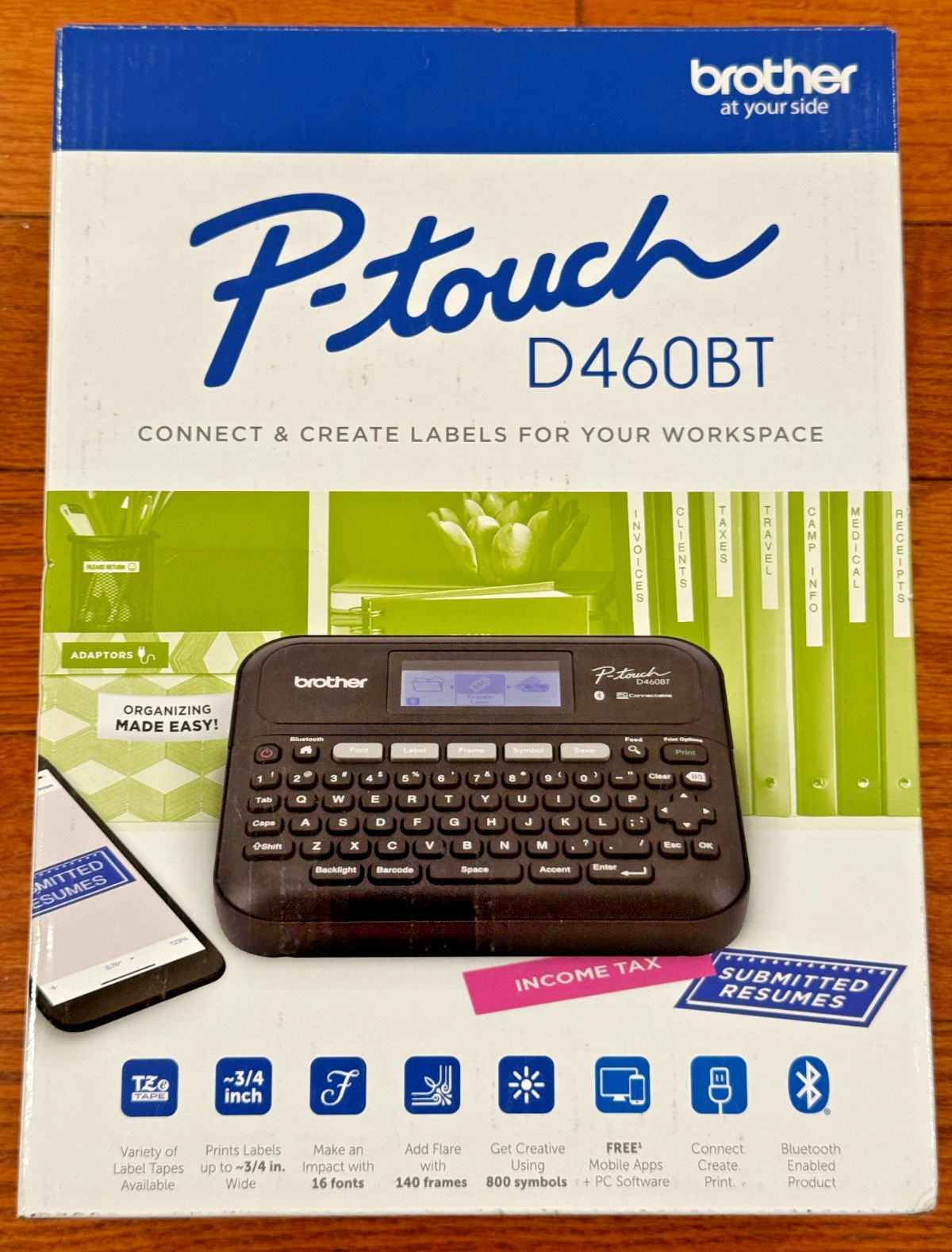 🔥NEW🔥Brother P-touch PT-D460BT Business Expert Connected Label Maker - Black 🔥NEW🔥Brother P-touch PT-D460BT Business Expert Connected Label Maker - Black