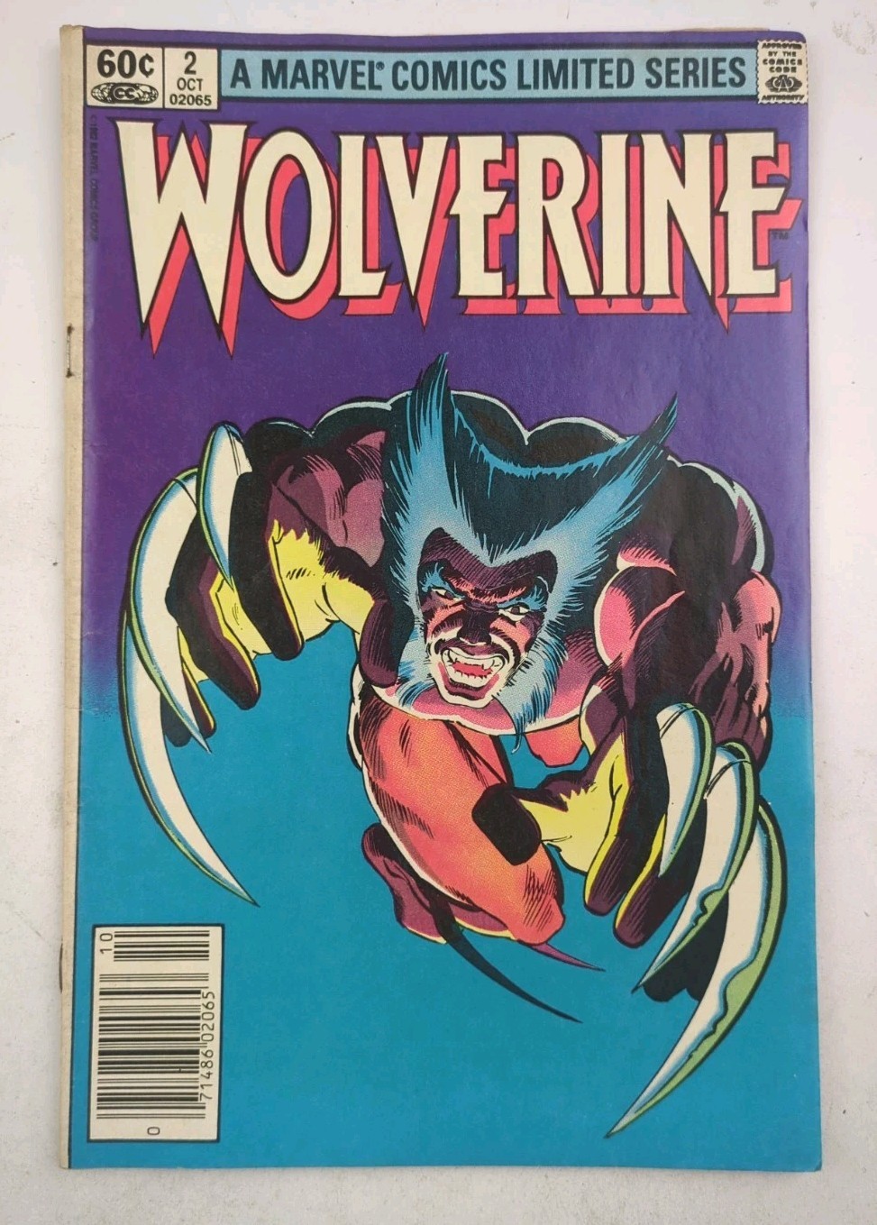 Wolverine #2 1982 Comic Limited Series Lower Grade X-Men Marvel Ungraded Raw