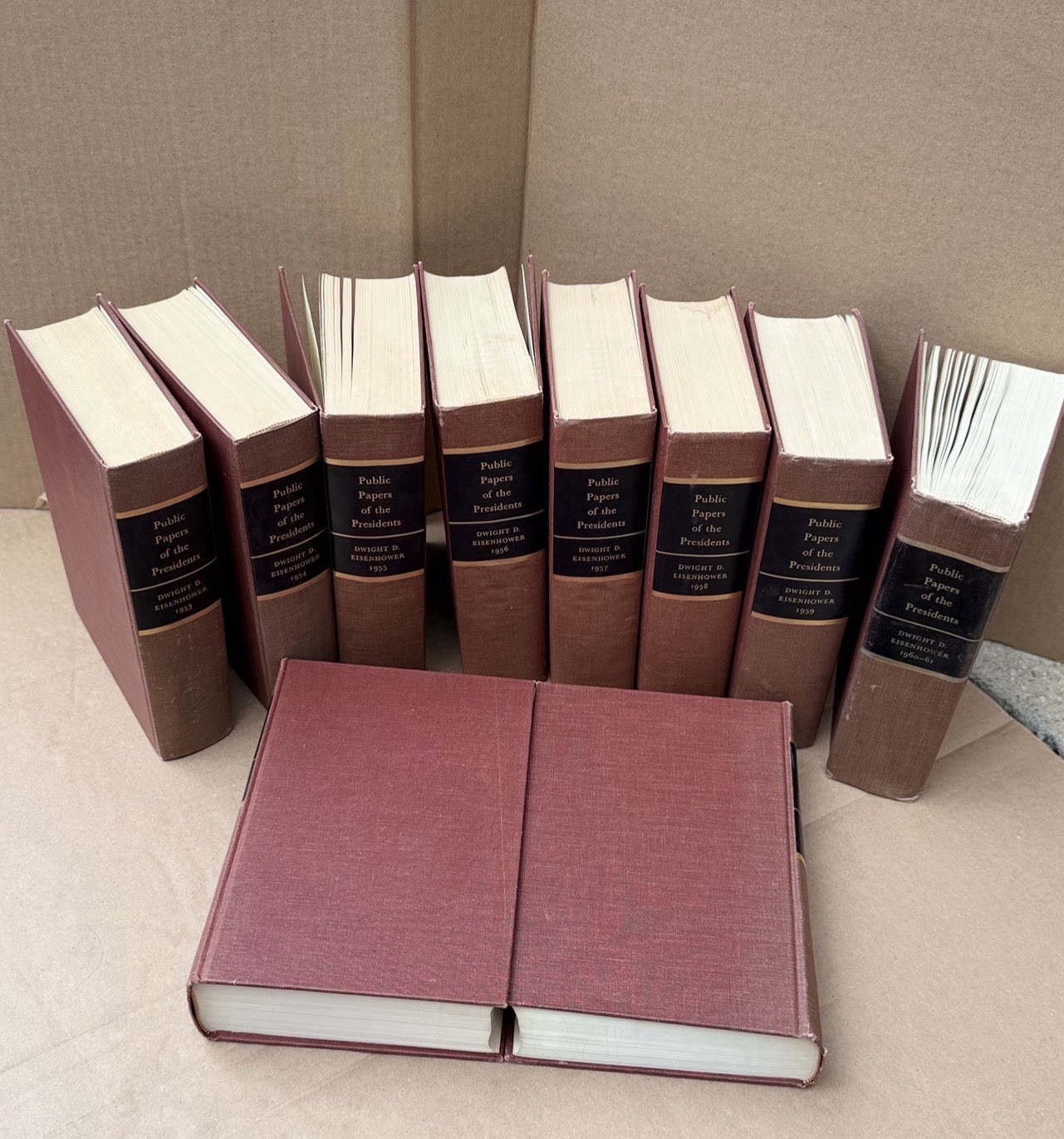 Dwight D. Eisenhower Public Papers of the Presidents Hardcover Reference Book
