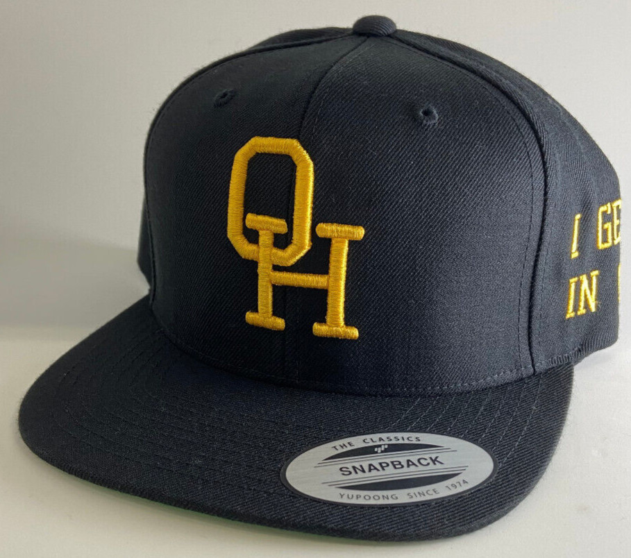 Ohio OH Vintage Embroidered Black FlexFit Yupoong Cap Snapback Hat BRAND NEW