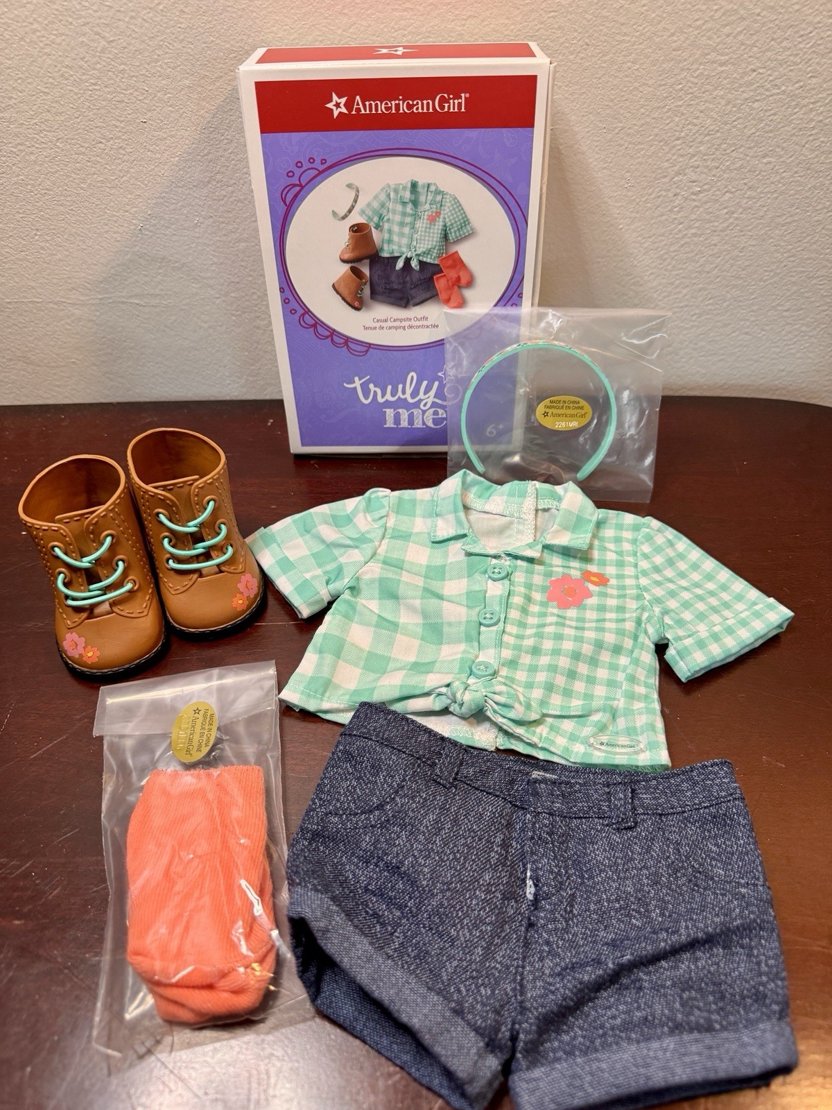 2022 AMERICAN GIRL Truly Me Casual Camping Outfit NIB NEW Retired