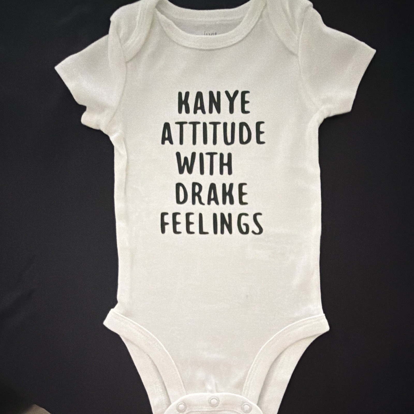 Carter\'s Just One You Quote Graphic Baby Bodysuit 3M Cotton Snap, White