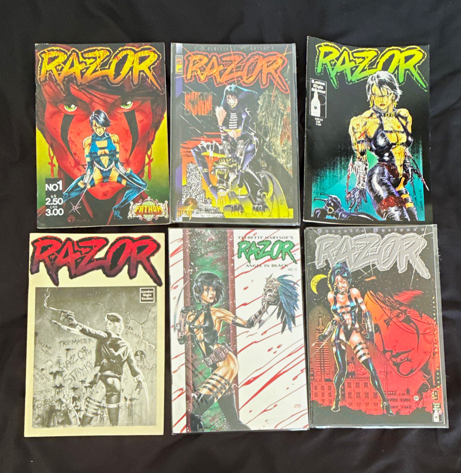 Razor Comic Book Lot (6) Everette Hartsoe incl. #1 (Fathom) & #5 Razor Comic Book Lot (6) Everette Hartsoe incl. #1 (Fathom) & #5