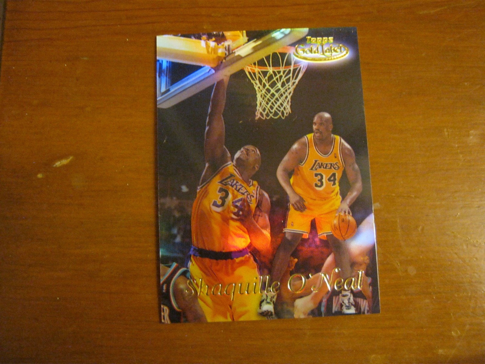 1998-99 Topps Gold Label Class 1 Black Label Shaquille O\'Neal Lakers GL2 NM+/MT 1998-99 Topps Gold Label Class 1 Black Label Shaquille O\'Neal Lakers GL2 NM+/MT