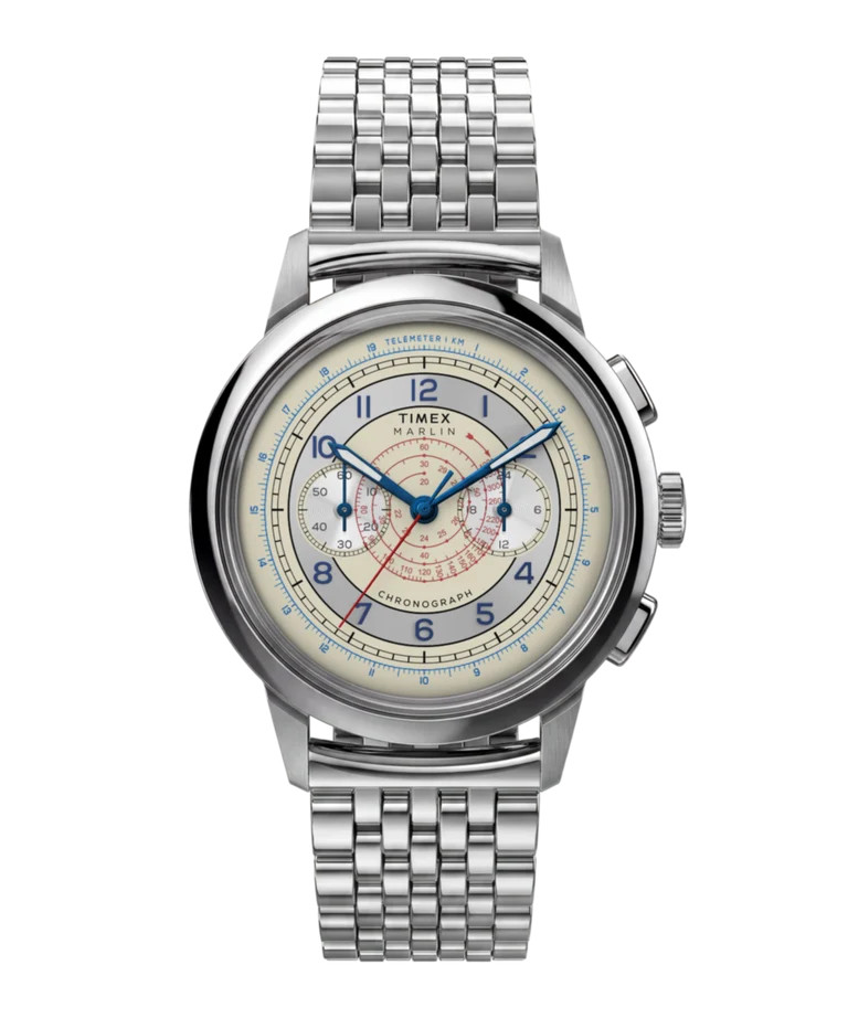 Timex Marlin Neo Stainless Steel Watch Multi-color Chronograph TW3A00300 Timex Marlin Neo Stainless Steel Watch Multi-color Chronograph TW3A00300