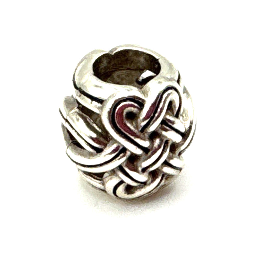 Brighton Interlok Woven Interlock Latice Silver Spacer Bead Brighton Interlok Woven Interlock Latice Silver Spacer Bead