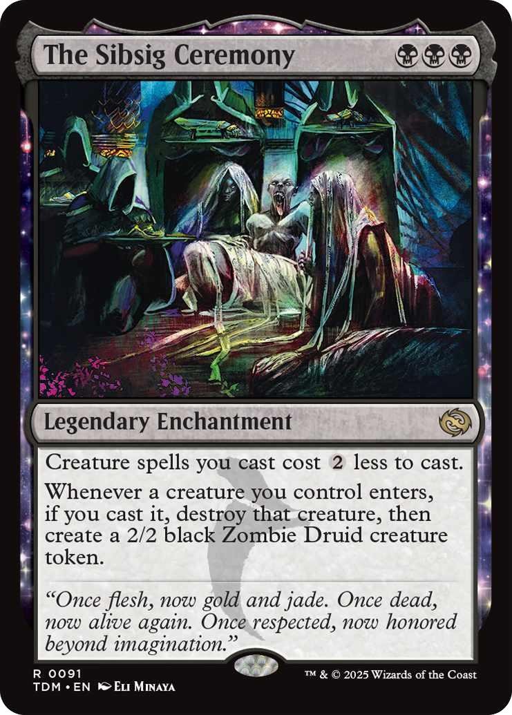 The Sibsig Ceremony #91 *Foil* (NM) Tarkir: Dragonstorm (TDM) MTG