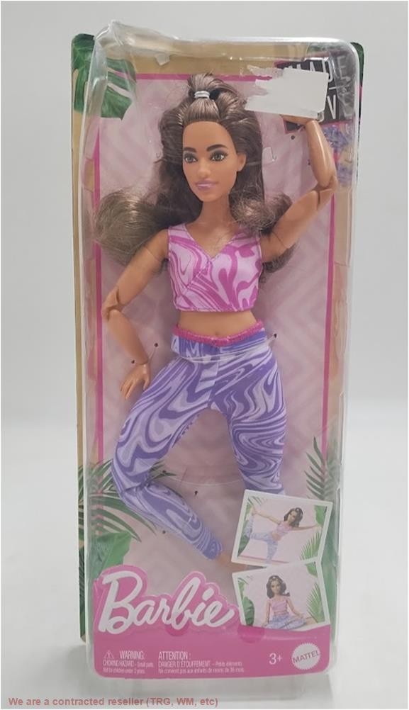 Barbie Made to Move Brunette Fashion Doll with Curvy Body SEE DETAILS Barbie Made to Move Brunette Fashion Doll with Curvy Body SEE DETAILS