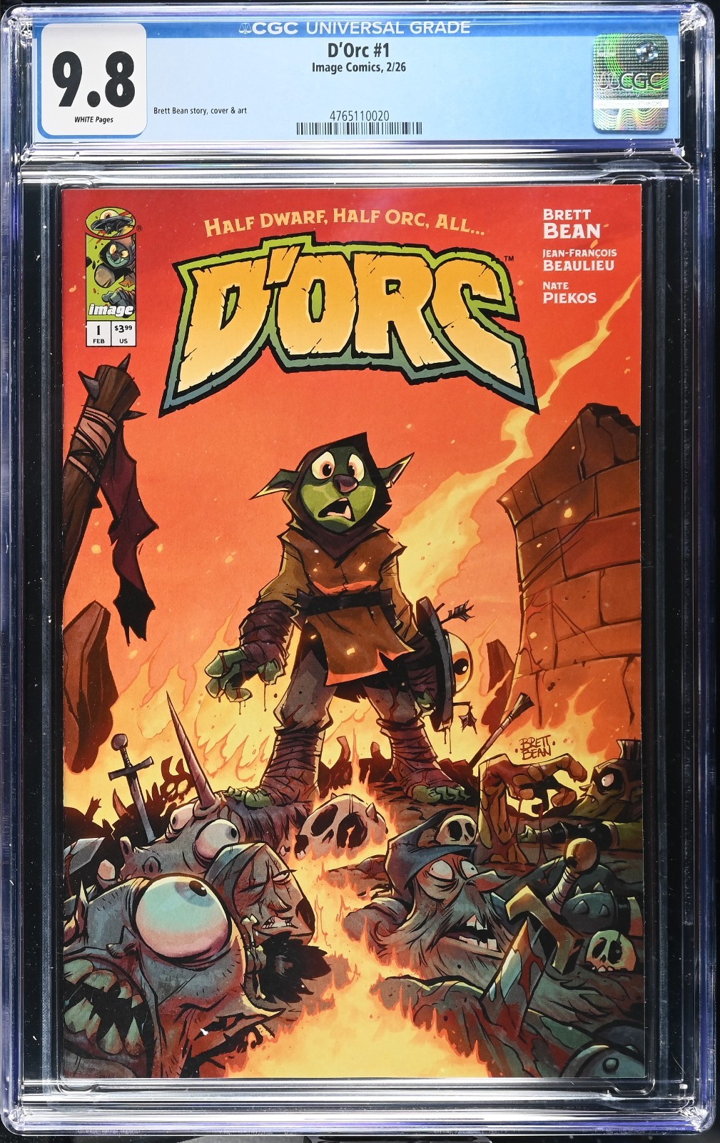 D’orc Dorc #1 Cover A Brett Bean First Print CGC 9.8 Image Comics 2026 D’orc Dorc #1 Cover A Brett Bean First Print CGC 9.8 Image Comics 2026