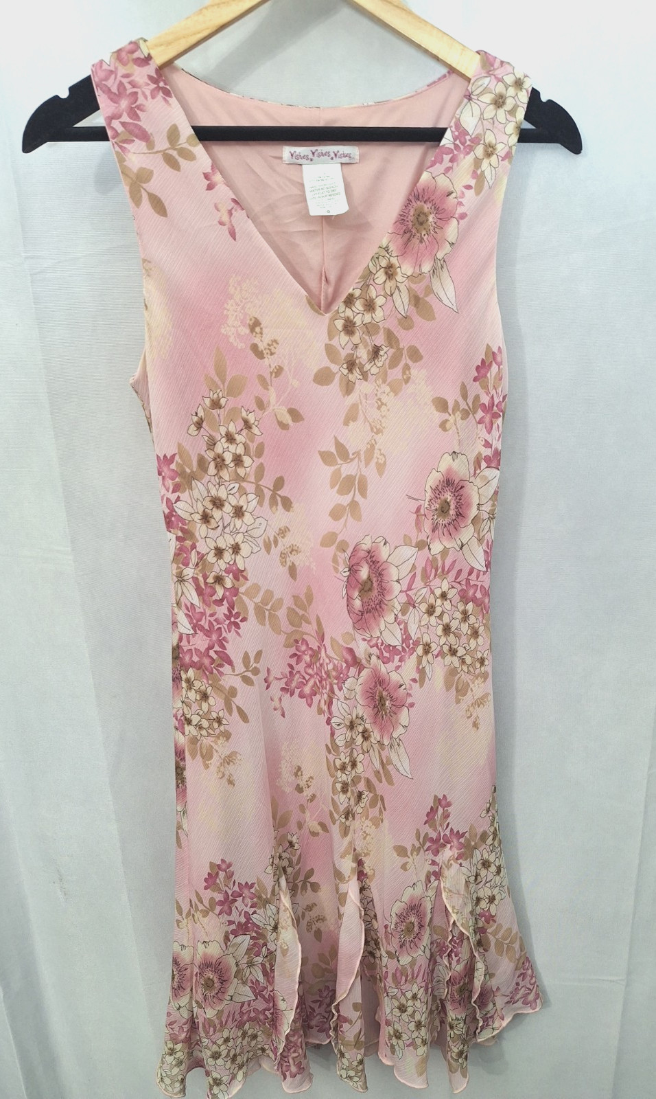 Women\'s 90\'s Y2K Fairy Core Midi Dress Sz 9 Feminine Dainty Made In USA Vintage