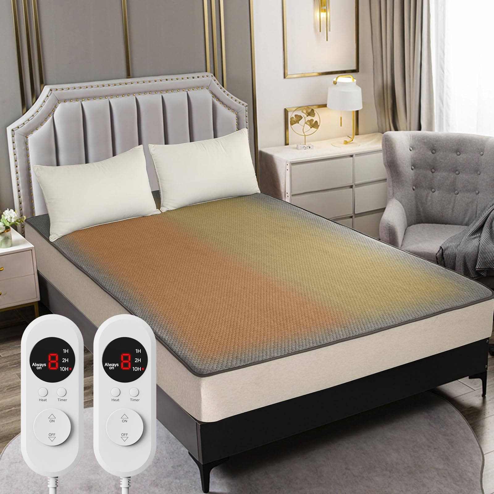 Yueco UB001 Heated Mattress Pad - California King 78\ Yueco UB001 Heated Mattress Pad - California King 78\