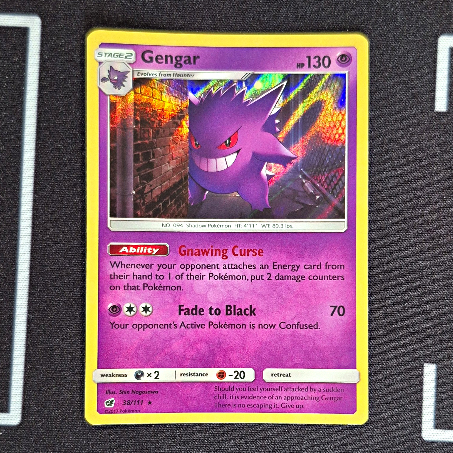 The Pokémon Company Pokémon TCG Gengar 38/111 Crimson Invasion Holo Rare Eng The Pokémon Company Pokémon TCG Gengar 38/111 Crimson Invasion Holo Rare Eng