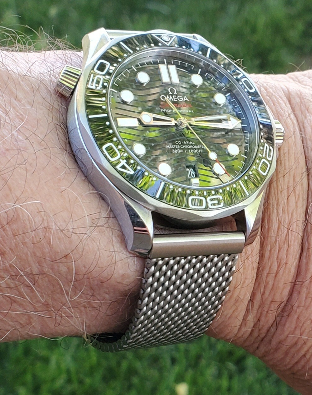 20mm Braided Stainless Mesh Band For Omega Seamaster No Time To Die 007 US SHIP