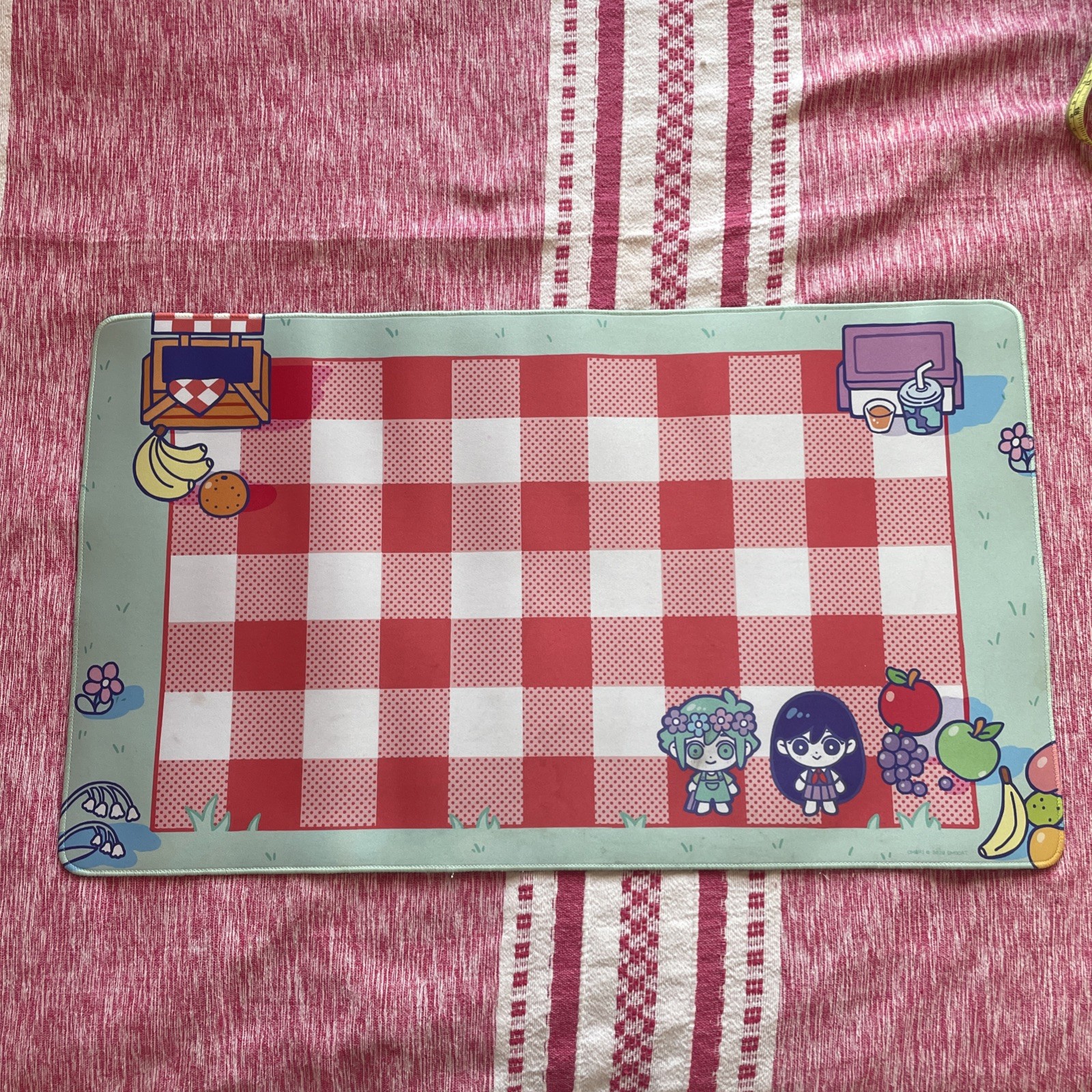 OMORI DeskMat OMOCAT Very Cute RARE Some small discolorations see photos OMORI DeskMat OMOCAT Very Cute RARE Some small discolorations see photos