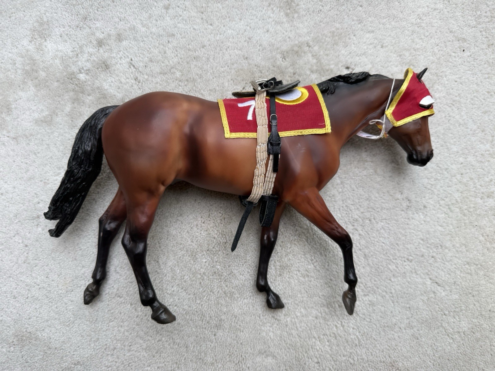 Breyer Race Horse #1188 Seabiscuit Champion Thoroughbred John Henry Tack Set Breyer Race Horse #1188 Seabiscuit Champion Thoroughbred John Henry Tack Set