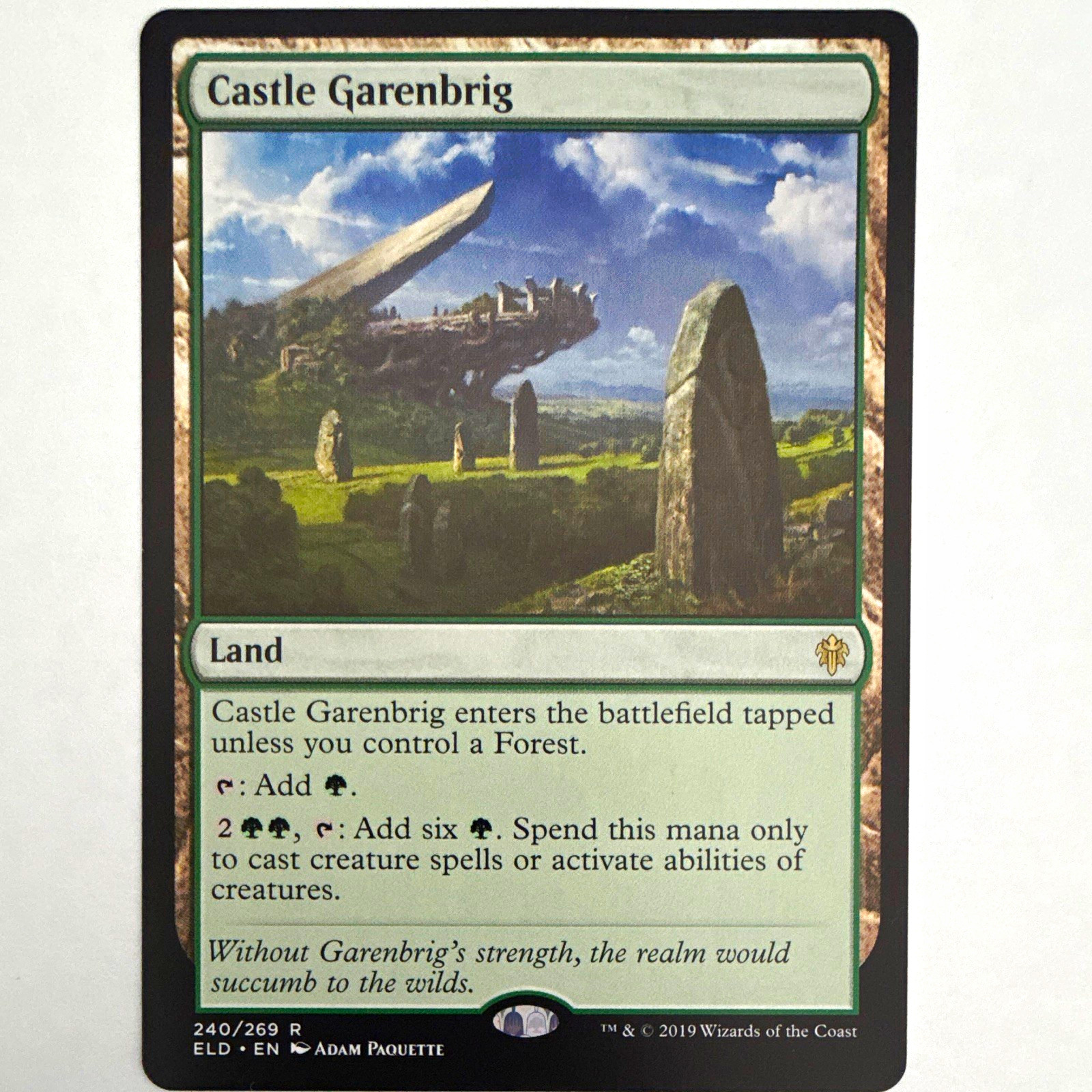 Wizards of the Coast MTG Castle Garenbrig ELD Rare EN Regular Land 240 Wizards of the Coast MTG Castle Garenbrig ELD Rare EN Regular Land 240