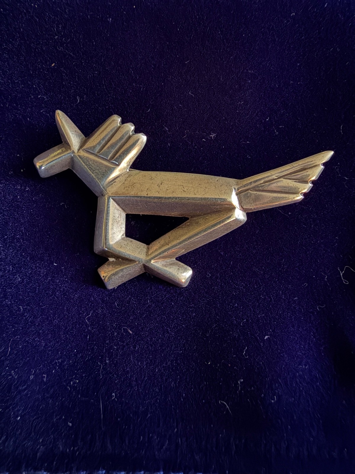 PINE SPRINGS Running Horse Navajo Arts&Crafts Guild  Silver  2oz- Pin-Vintage