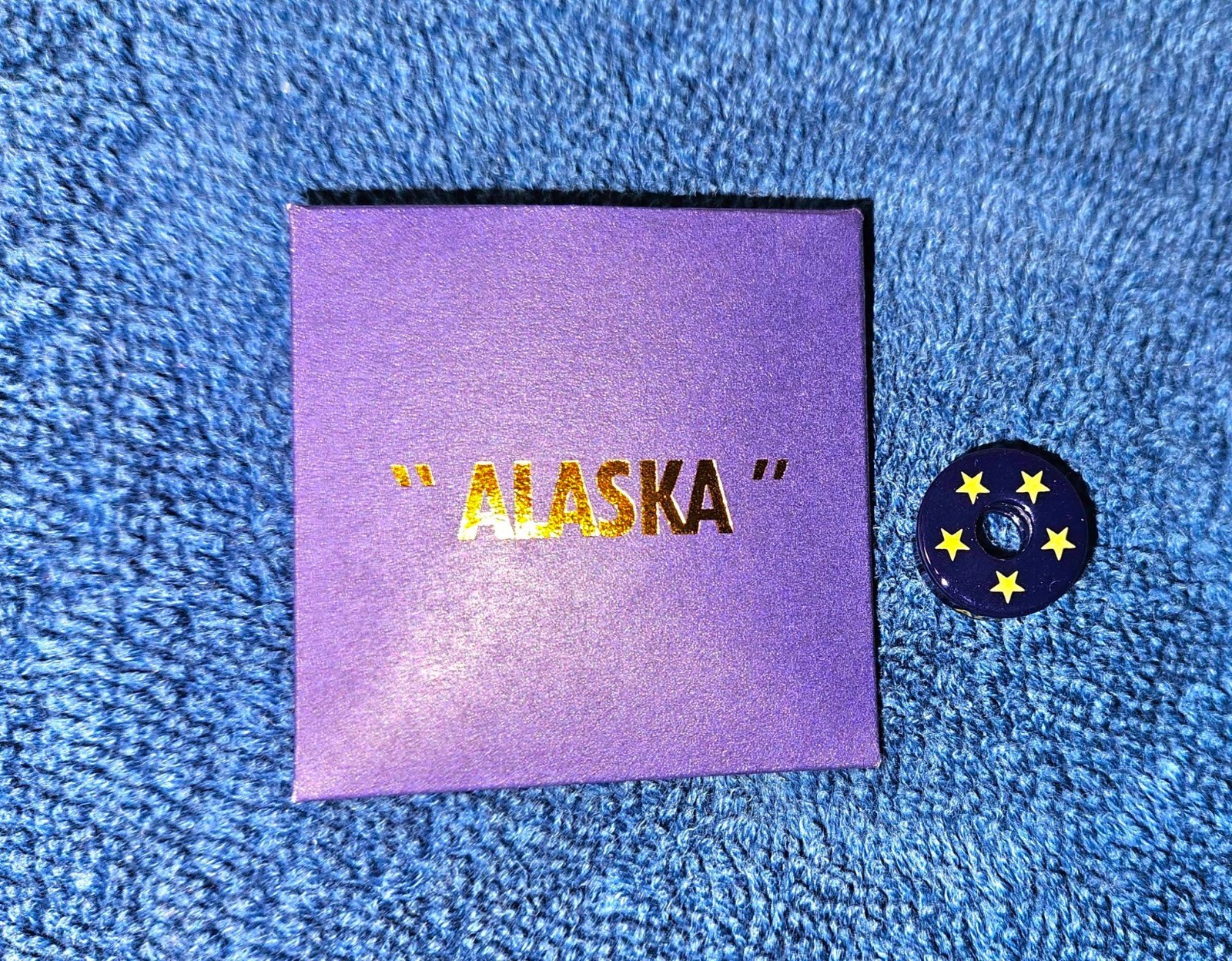 Carnival Cruise Effy Jewelry Barrel Charm ALASKA Navy Blue Yellow Stars NEW Carnival Cruise Effy Jewelry Barrel Charm ALASKA Navy Blue Yellow Stars NEW
