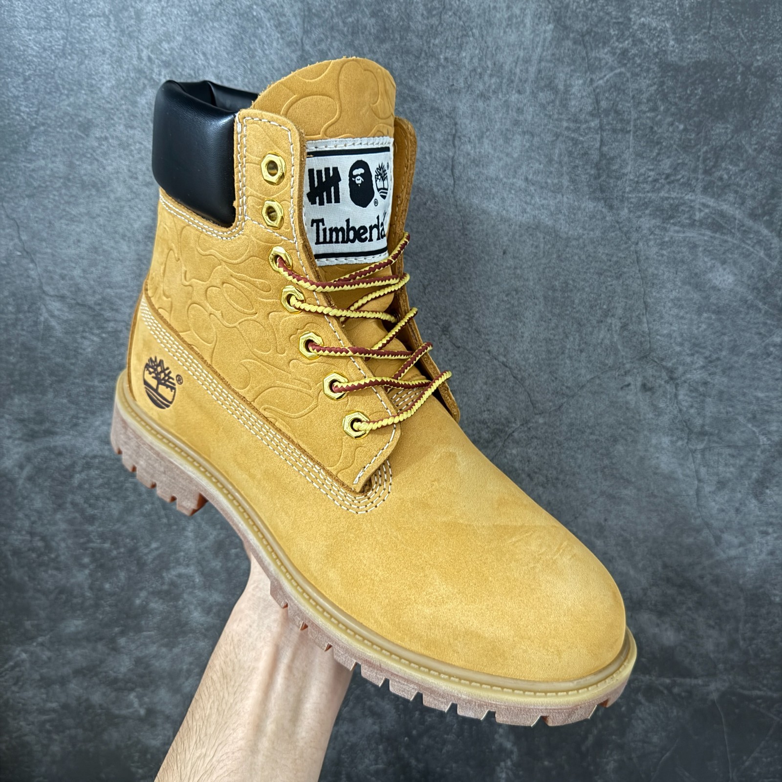 Bape x Undefeated x Timberland Men's 6-Inch Premium Waterproof Boot 