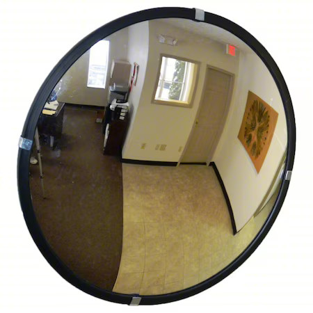 Fred Silver Plx-36 Convex Security Mirror, Acrylic, 36 In, Hardboard, Round, Fred Silver Plx-36 Convex Security Mirror, Acrylic, 36 In, Hardboard, Round,