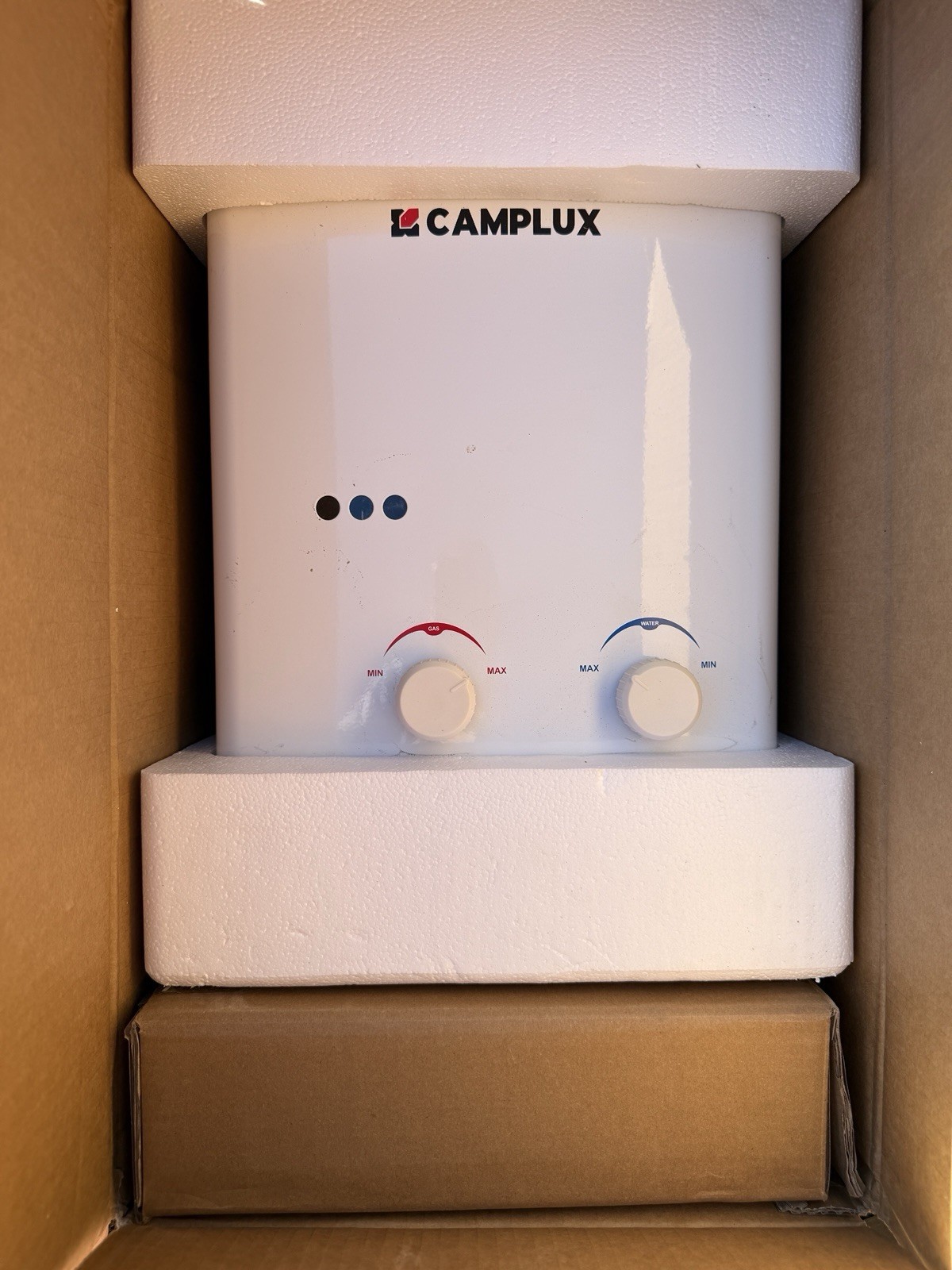 Camplux Portable Tankless Water Heater | AY132 | 1.32 GPM| Liquid Propane Camplux Portable Tankless Water Heater | AY132 | 1.32 GPM| Liquid Propane