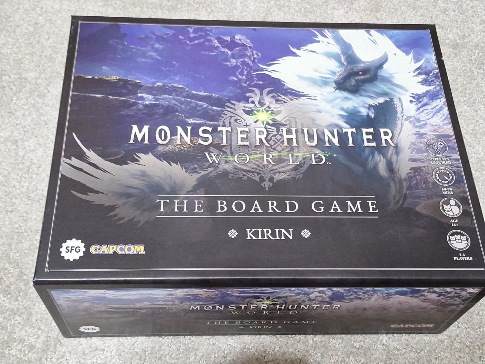 Monster Hunter World Board Game Kirin Expansion Open Unused