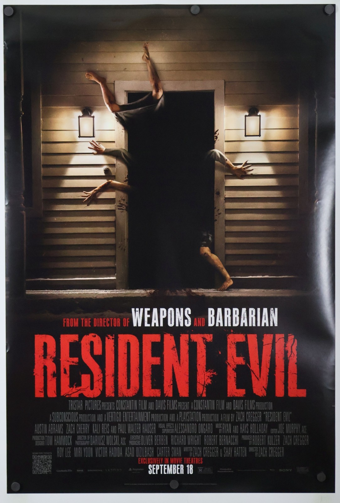 Resident Evil - original DS movie poster 27x40 D/S 2026 Final Action Horror US Resident Evil - original DS movie poster 27x40 D/S 2026 Final Action Horror US