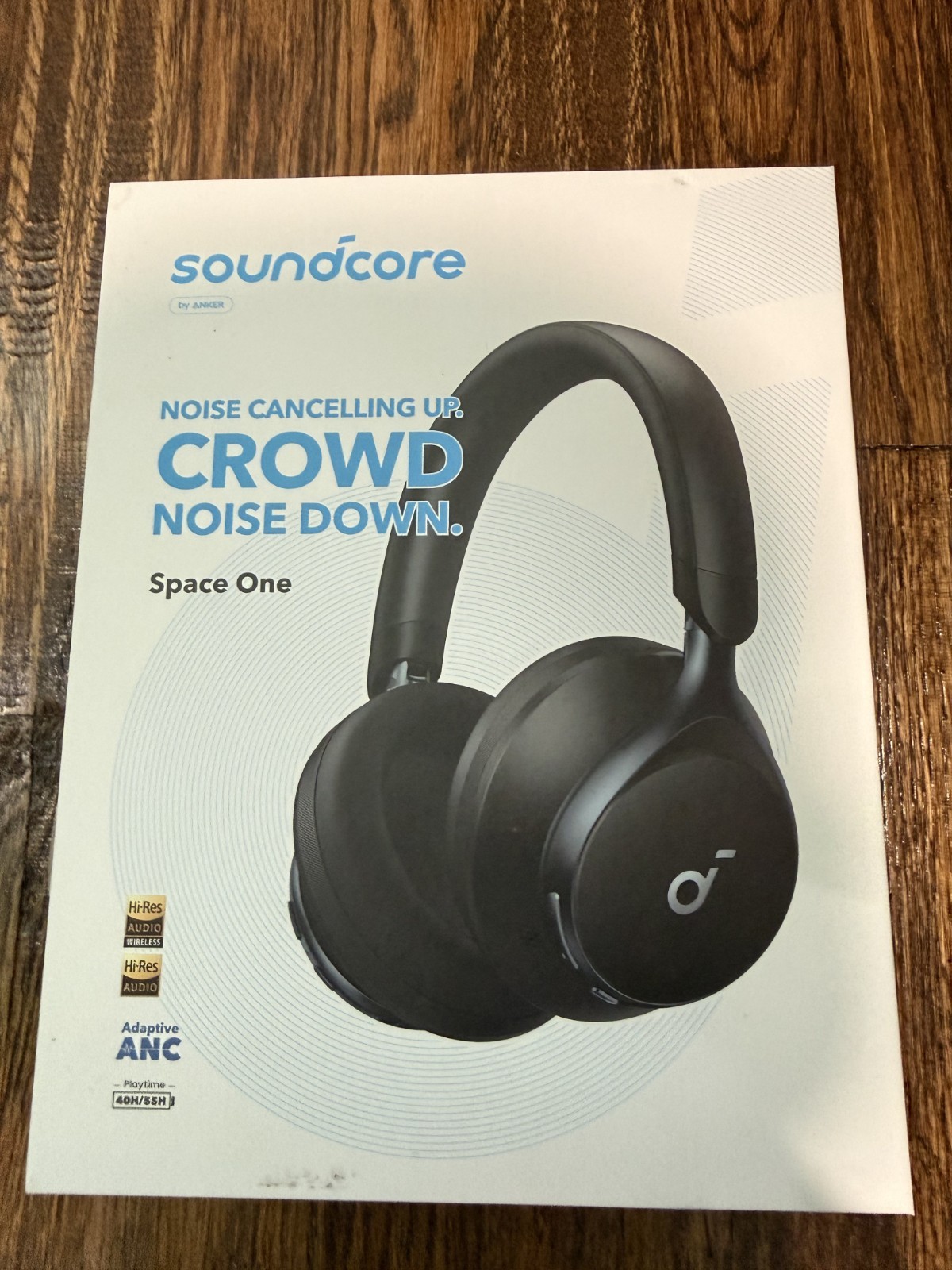 Soundcore Space One Wireless Over-Ear Headphones - Black. Soundcore Space One Wireless Over-Ear Headphones - Black.