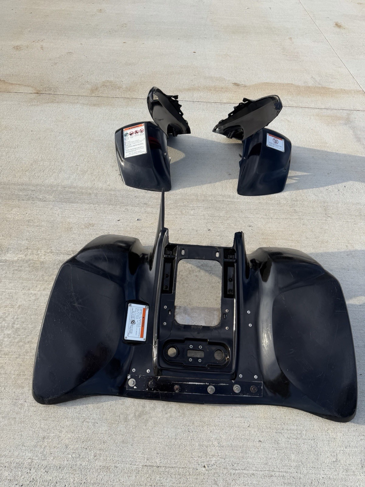 2005-2007 Honda 400EX Black Full Fender Set 2005-2007 Honda 400EX Black Full Fender Set