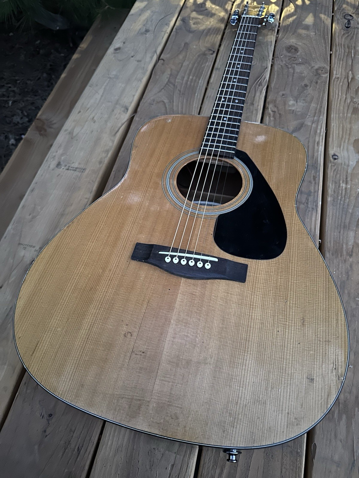 Pre-owned Yamaha FGX 412 Acoustic Electric Guitar-New Pre-amp/Pick Up