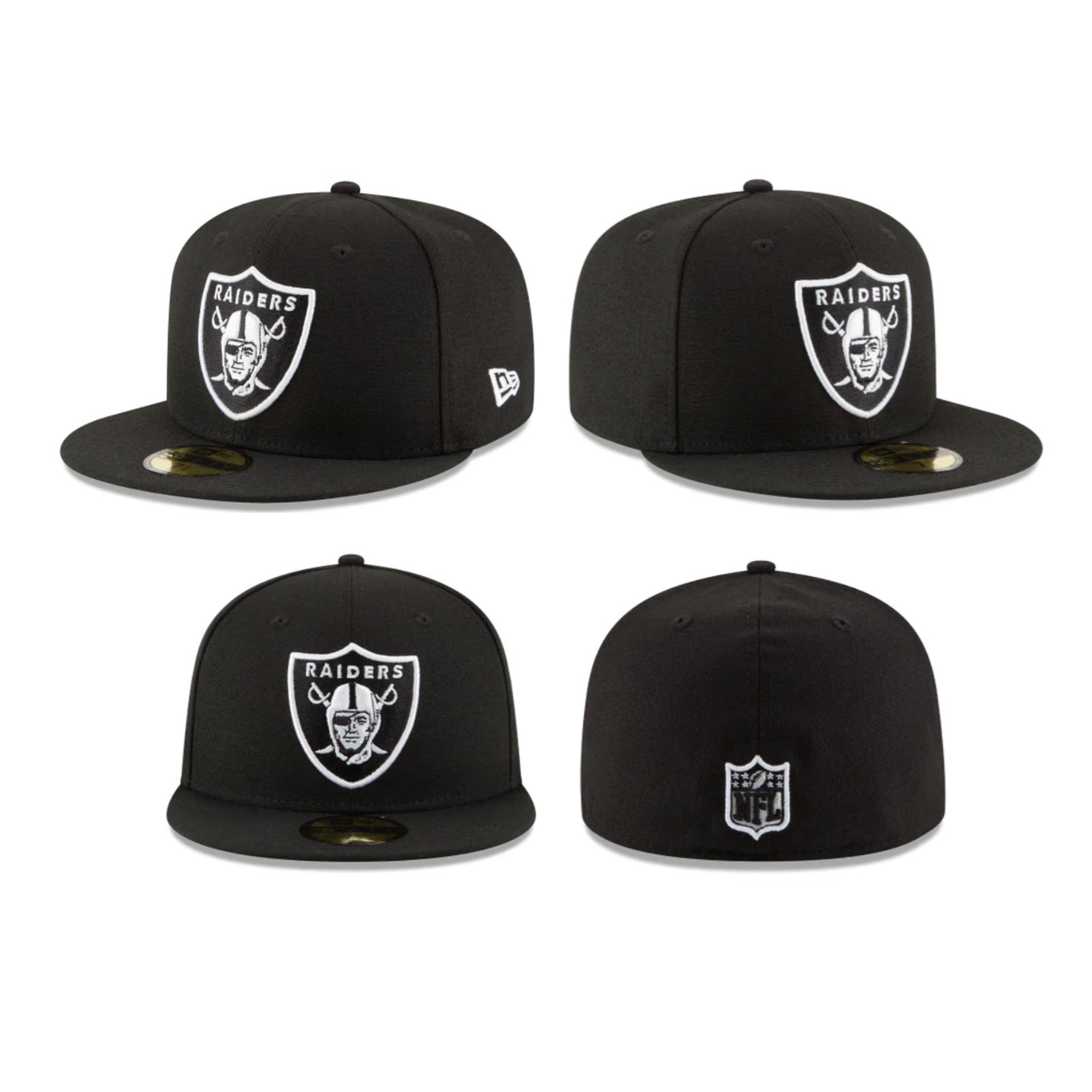 Las Vegas Raiders NFL Authentic New Era 59FIFTY Fitted Hat