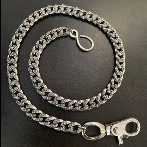 CHROME HEARTS wallet chain Cross Cuban Link 1 Lobster Clasp 20 Inch CHROME HEARTS wallet chain Cross Cuban Link 1 Lobster Clasp 20 Inch