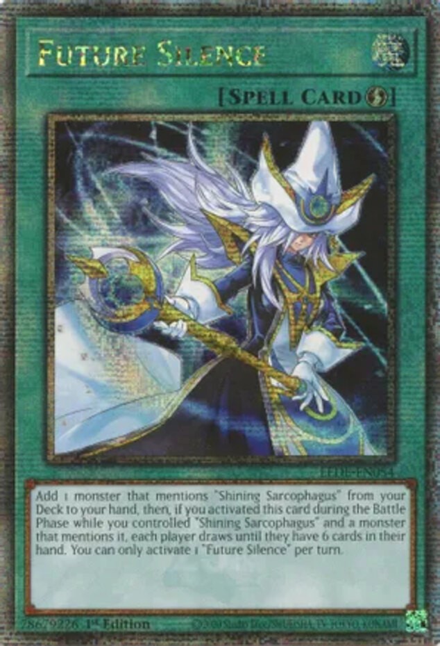 Future Silence - LEDE-EN054 - Quarter Century Secret Rare - 1st Edition Near Min