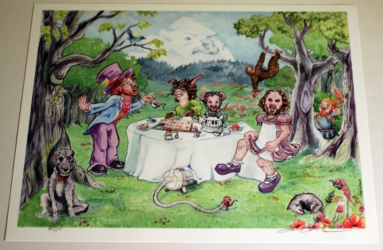 Phish in Wonderland Giclee Print 20th Anniversary SIGNED Limited Edition of 100
