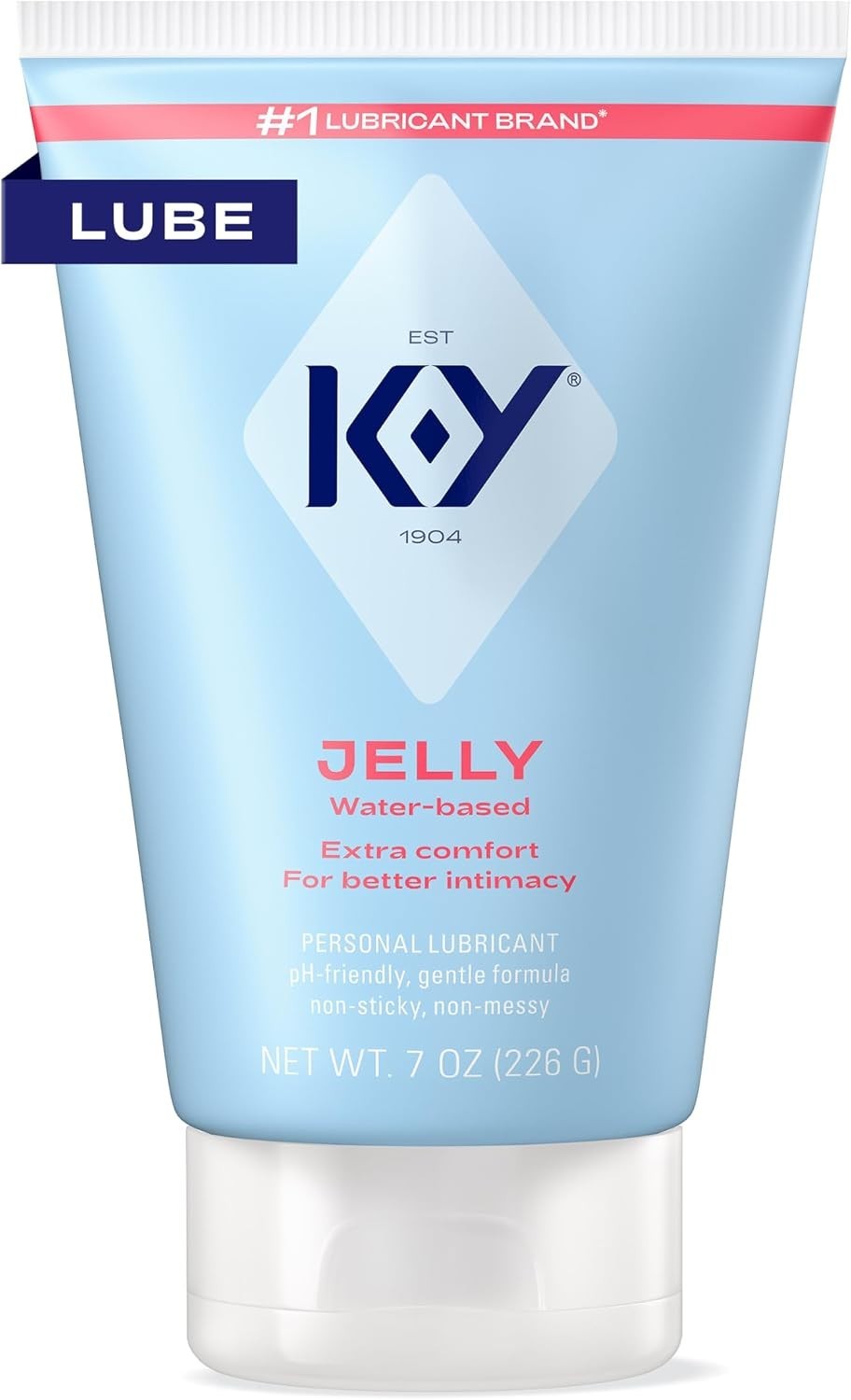 K-Y Jelly Classic Water-Based Personal Lubricant, Water Based Lube, JAN/2028
