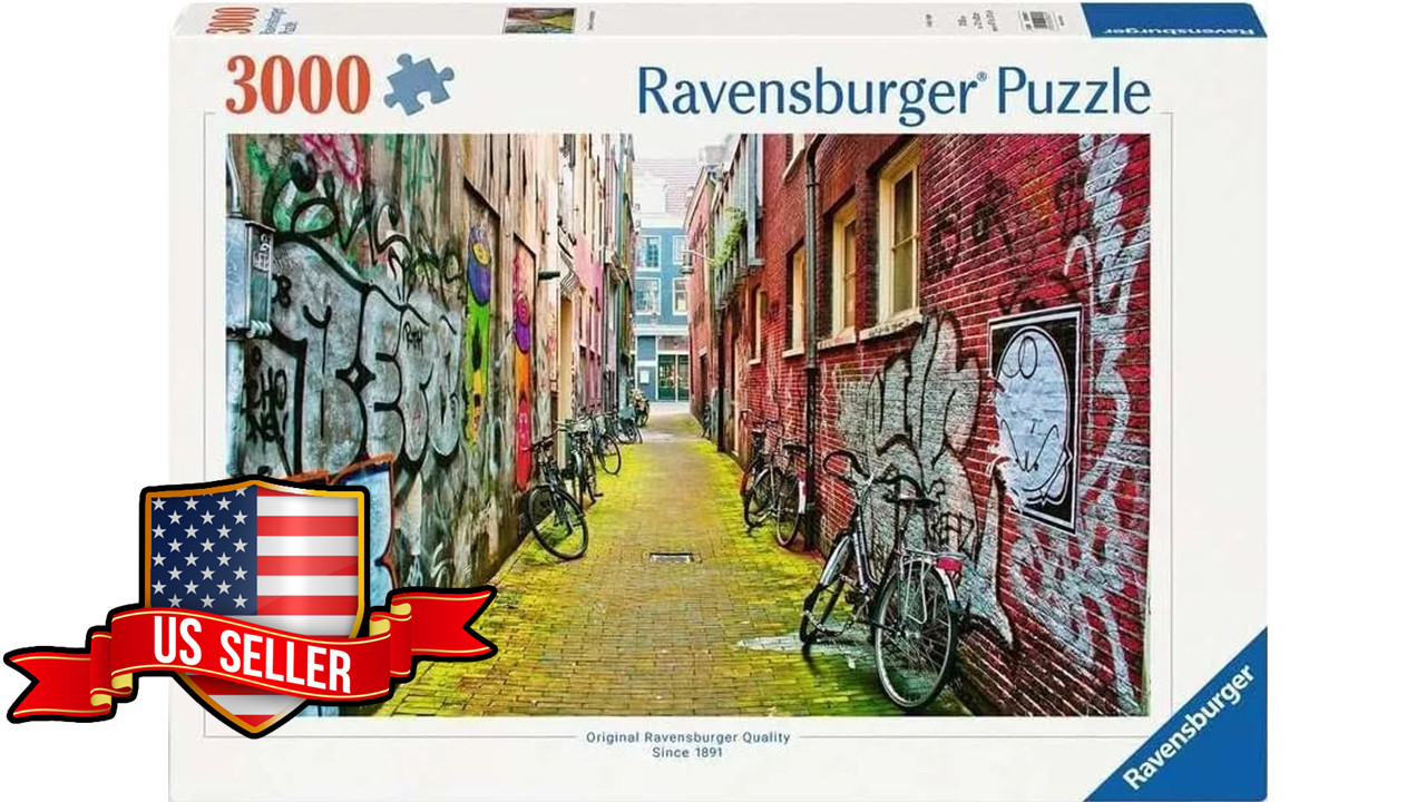 NEW & SEALED Ravensburger 00807 Street Art in Amsterdam 3000 Pc Jigsaw Puzzle