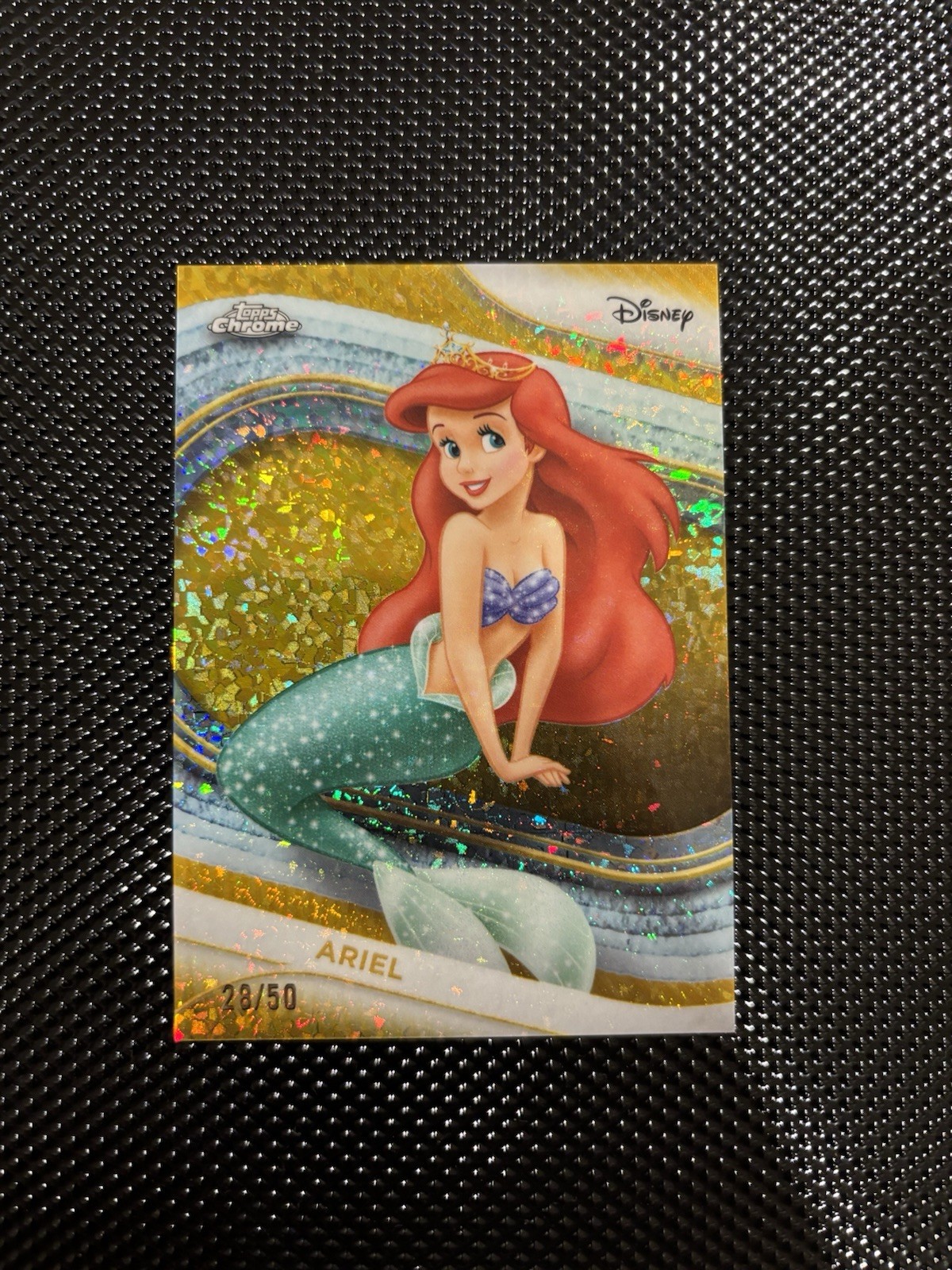 2025 Disney Topps Chrome The Little Mermaid Ariel #58 Numbered 28/50 2025 Disney Topps Chrome The Little Mermaid Ariel #58 Numbered 28/50
