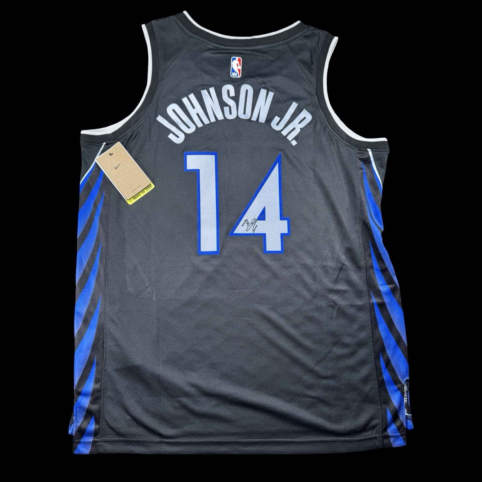 Morez Johnson Jr. Signed Autograph Dallas Mavericks #14 Jersey Authentic Auto