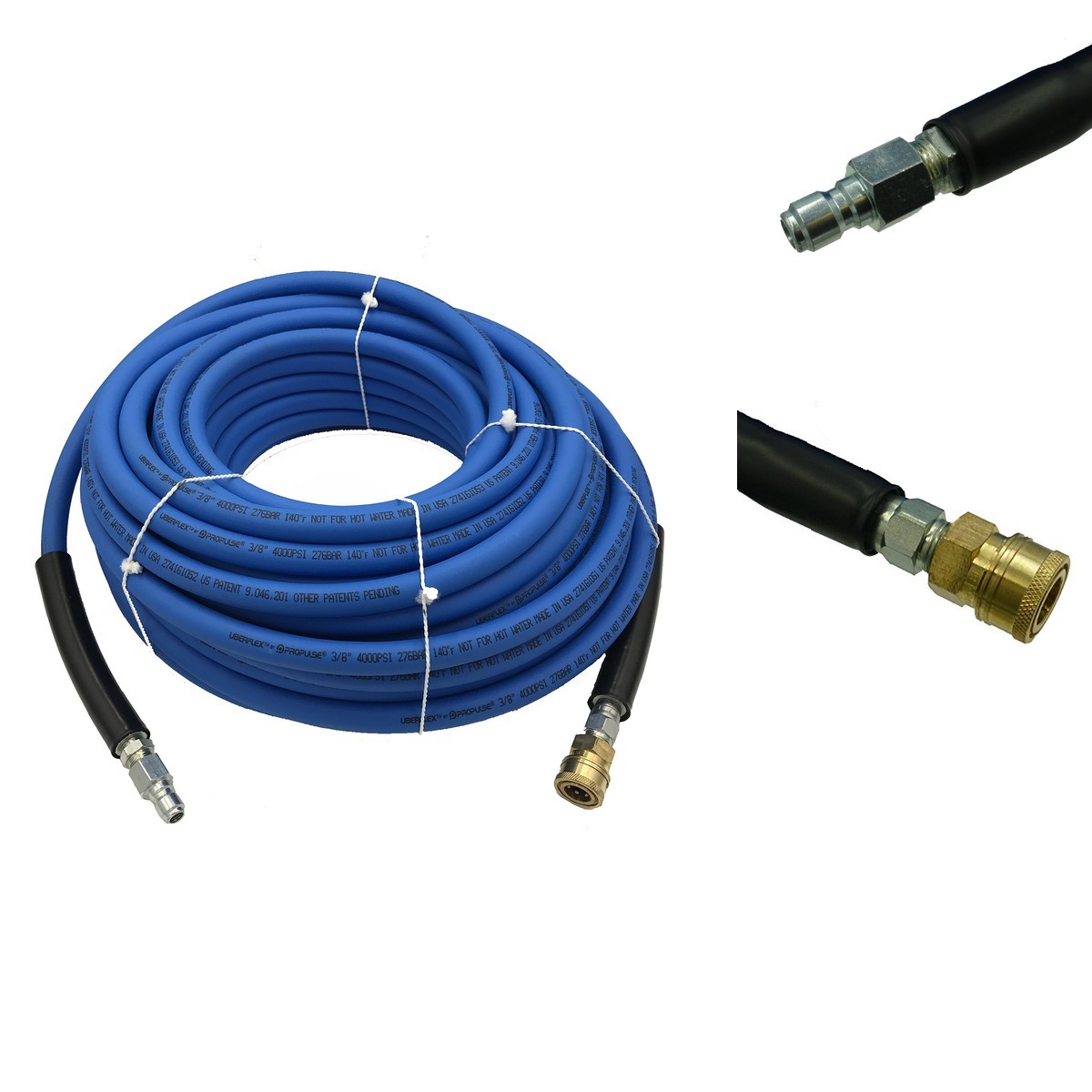 PROPULSE UBERFLEX 4,000 PSI Blue Hose with QC Couplers 100 Feet