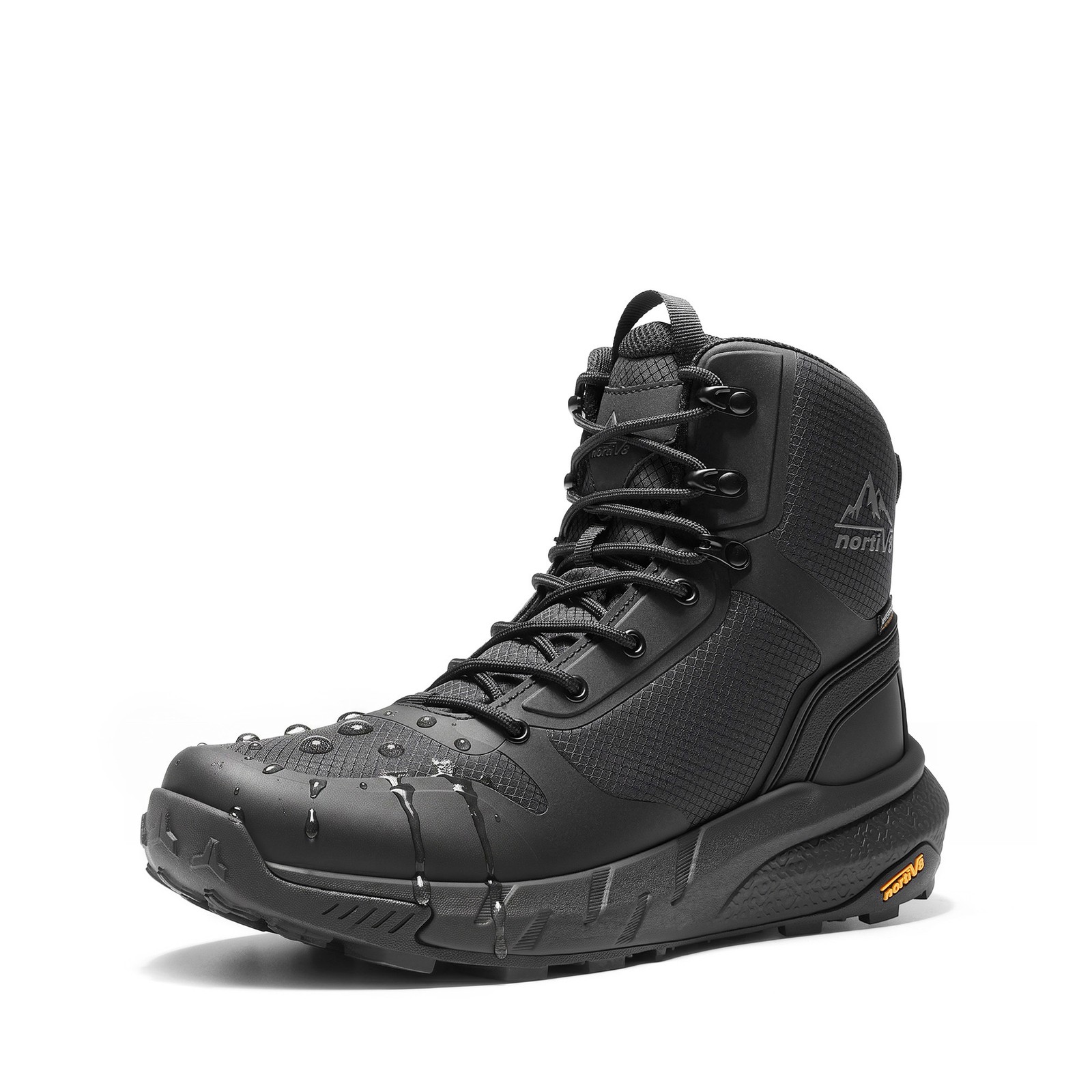 NORTIV 8 Men's Tactical Boots Waterproof Work Shoes Non Slip Combat Hiking Boots NORTIV 8 Men's Tactical Boots Waterproof Work Shoes Non Slip Combat Hiking Boots