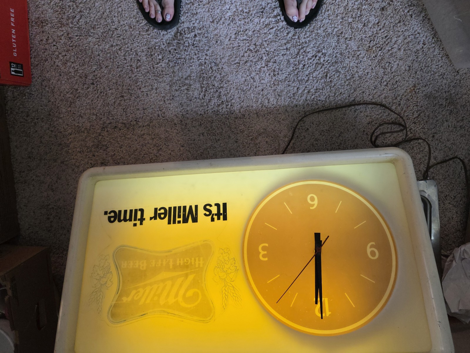 Vintage Miller time sign Vintage Miller time sign