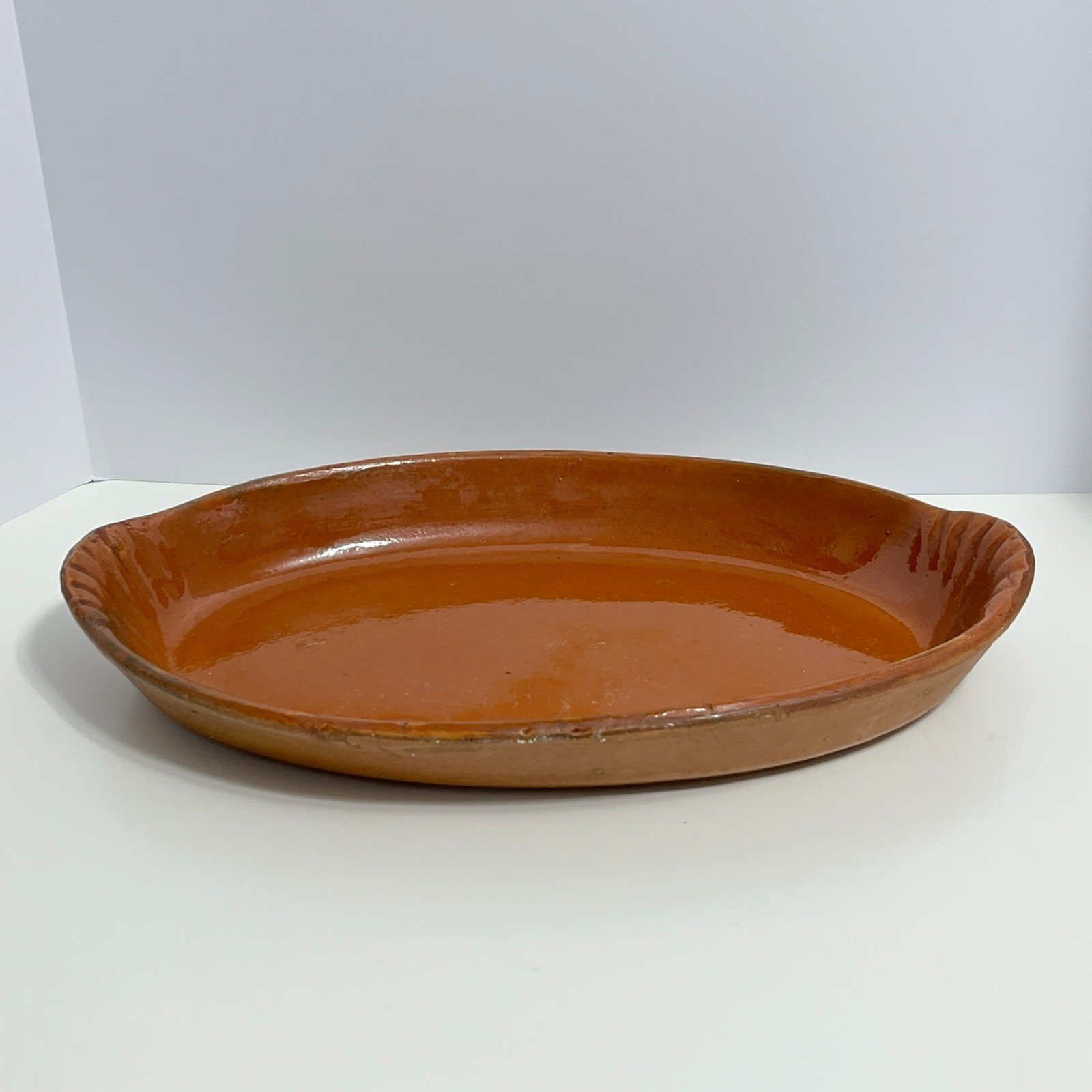 Vintage Aegitna Vallauris French Pottery Baking Dish Rustic Earthenwear France