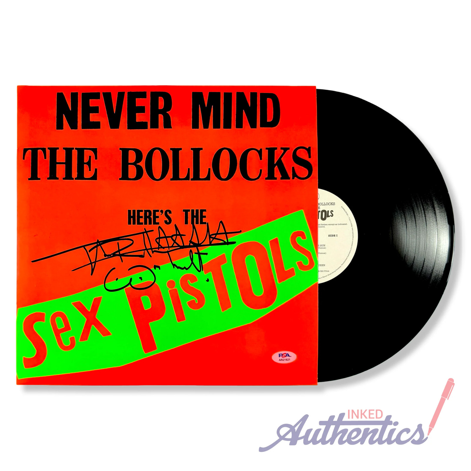 Johnny Rotten Signed Autographed Vinyl LP \