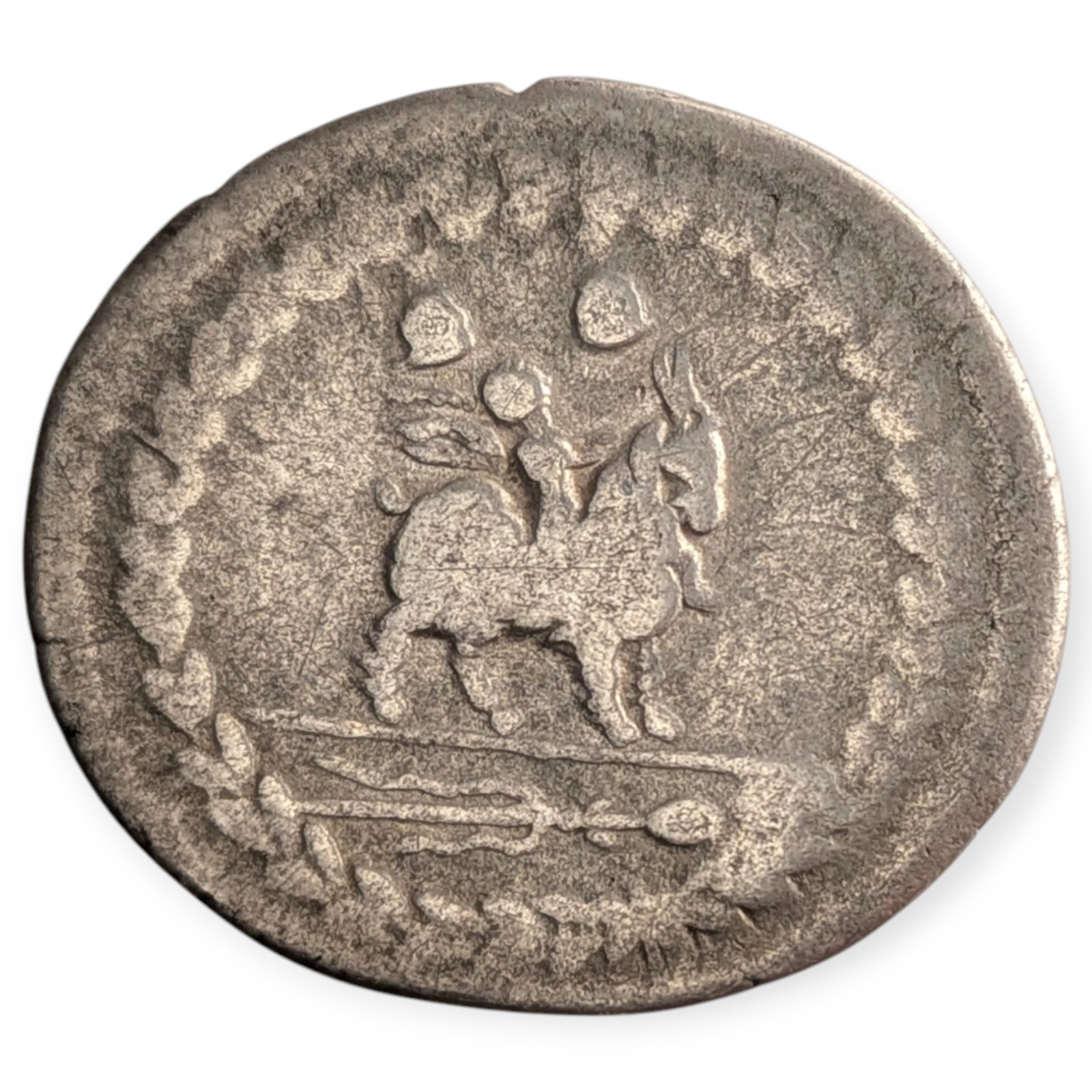 Mn. Fonteius C.F. Roman Republic Denarius Silver Cupid Riding Goat Coin 14R